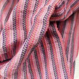 Fabric: Recycled Fabric - Pink, purple & red stripes