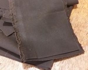 Fabric: 5 x Black Waxed cotton/ Oilskin Fabric Pieces