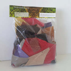 Evening Bags Clutches: 500grm Coloured Scrap Leather Pieces