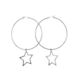 Star Hoop Earrings