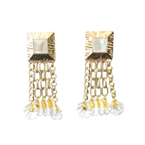 Shell charm earrings