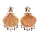 Coral shell earrings
