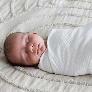 100 Cotton Range: Ohbubs Cotton Muslin - White