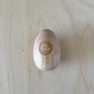 Baby Toys: Ohbubs Wooden Egg Rattle