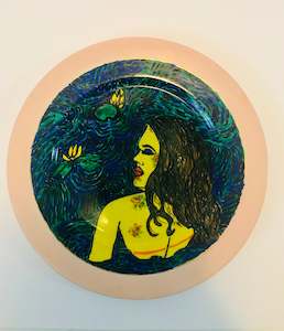 Bespoke Art And Design: Bespoke Handpainted Plate “The lady of the Lake”