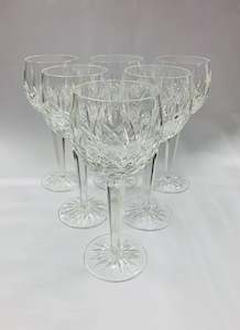 Glass Sets: Set 6 Waterford tall wine glasses