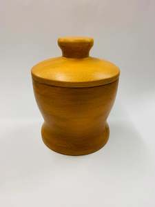 New Zealand Kauri wooden lidded bowl