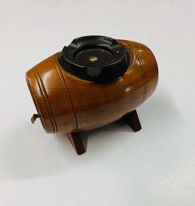 Decorative Wooden Ware: Wooden Whiskey barrel ashtray