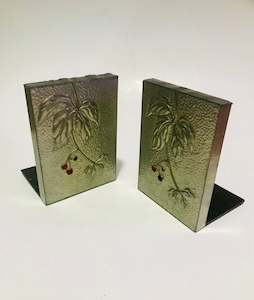 Pewter: Art Nouveau Pewter Bookends