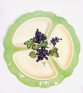 Carlton Ware 'Grape' Hors d'Oeuvres Dish c1950 Segmented Dish