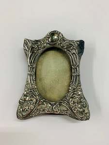 Small ornate Sterling Silver photo frame