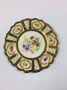 Plates And Platters: Rare Paragon Floral lunch plate for the visit by the Queen 1913