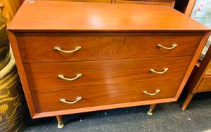 Retro Midcentury lowboy chest of drawers