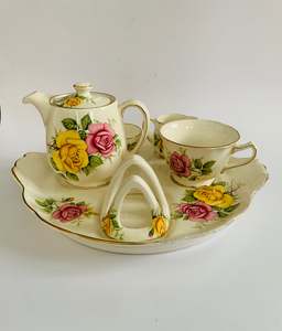 Antique Old Foley Ceramic breakfast set