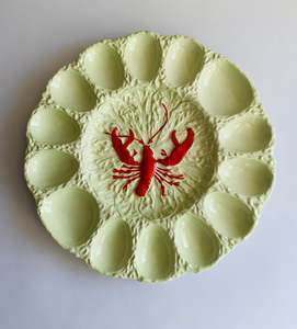Carlton ware lobster pattern egg dish