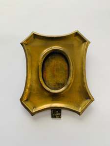 Clocks Mirrors And Frames: Antique solid brass frame