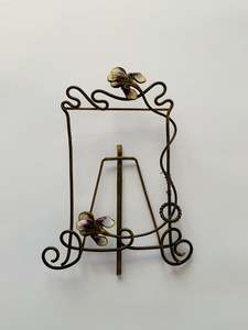 Art Nouveau brass and enamel frame