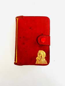 Toys: One Deck of Cards Red Leather Holder