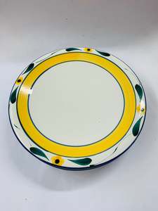 Pottery: Set of 6 Temuka cottage garden dinner plates