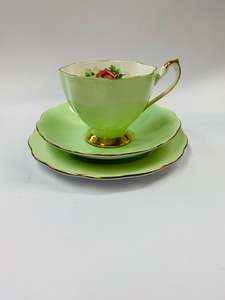 Queen Anne Green floral trio