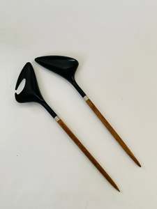 Cutlery 1: Teak Danish midcentury salad servers