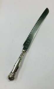 Silver plated bread knife