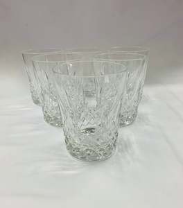 Glass Sets: Set of 6 heavy crystal whisky tumblers