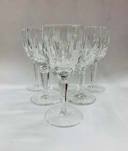 Set of 6 Waterford Kildare pattern wine glasses