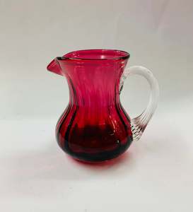 Decanter And Jugs: Victorian Ruby glass jug