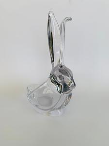 Vannes Le Chatel Crystal Large Bunny with one Ear down