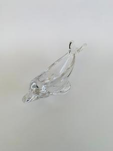 Crystal And Glass Vases: Vannes Le Chatel Crystal Dolphin Bowl