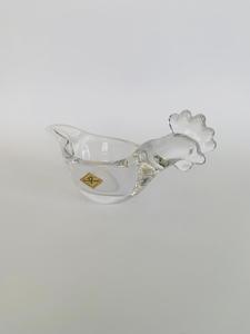 Crystal And Glass Vases: Vannes Le Chatel Crystal Rooster Bowl