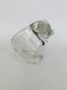 Crystal And Glass Vases: Glass Owl Dish