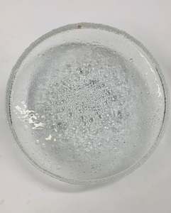 Iittala Tapio Wirkkala glass ice frosted large bowl