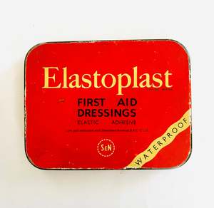 Collectable Elastoplast First Aid Dressing waterproof Tin