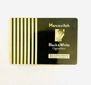 Collectable Marcovitch Black and White Cigarette Tin