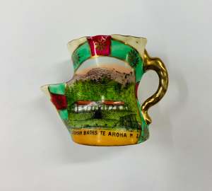 Kiwiana: Miniature Cadman Baths Te Aroha NZ shaving mug