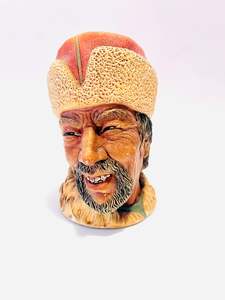 Figurines And Ornaments: Mongolian Style Chalk Bosson Head