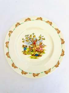 Plates And Platters: Bunnykins Fruit Picking Plate