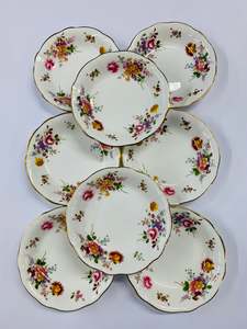 Set 8 Royal Crown Derby Posies bowls