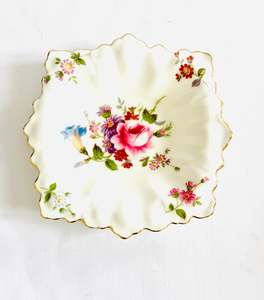 Plates And Platters: Derby Posies Small Square Pin Dish