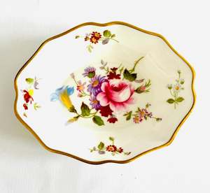 Plates And Platters: Derby Posies Oval Pin Dish