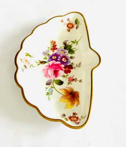 Plates And Platters: Derby Posies Fan Shaped Dish