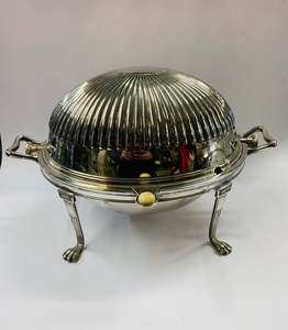 Victorian silver plated vegetable warmer