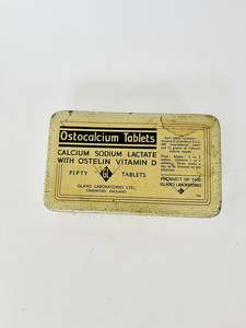 Collectable Tins: Ostocalcium Tablets Collectable Tin