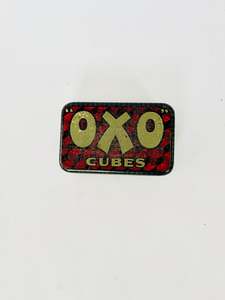 OXO Cubes Black and Red Collectable Tin
