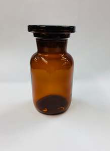 Storage Items: Amber glass chemist bottle