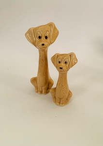Chinaware: SylvaC Pottery Comical Set of Dogs