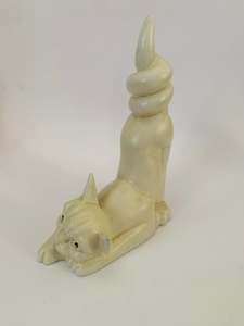 SylvaC Pottery Rare Corkscrew cat