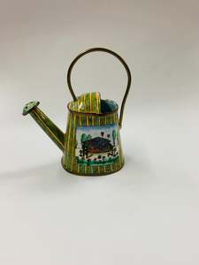 Small enamel watering can